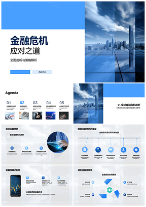 2025全球企业风控资源配置预防金融危机预警PPT模板