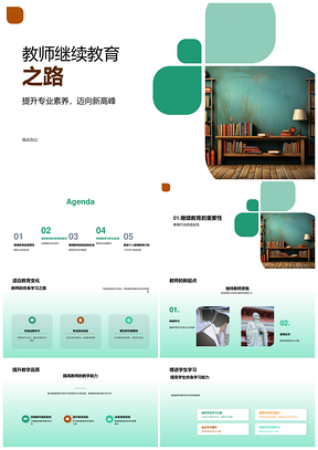 教师继续教育提升素养应对行业质变PPT模板
