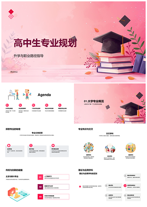 2025高中生大学专业选择与职业前景规划PPT模板