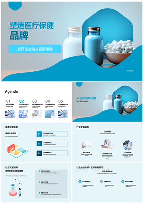 医疗保健品牌差异化战略营销竞争优势未来趋势PPT模板