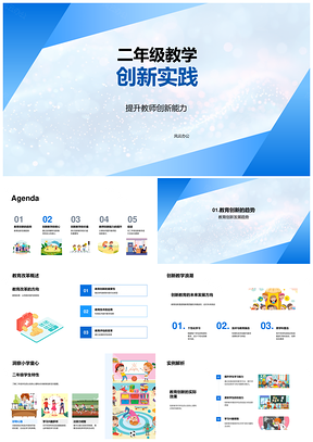二年级教学创新实践教师培训项目翻转课堂激趣设计PPT模板