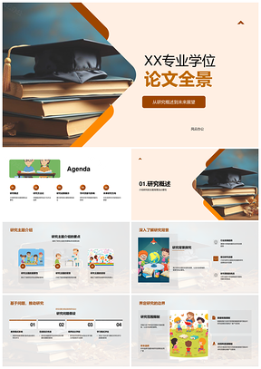 专业学位论文研究全流程贡献与展望PPT模板