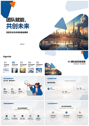 2025团队赋能共筑未来城市天际线PPT模板