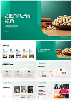 贫困现状经济学模型与缓解策略解析PPT模板