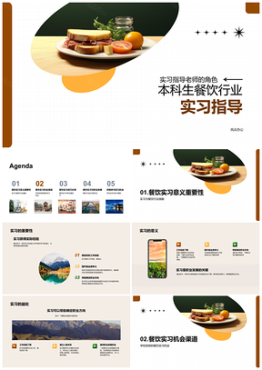 本科生餐饮实习指导意义与技巧机会PPT模板