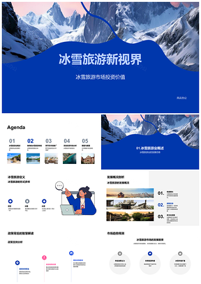 2025冰雪旅游市场投资业务模式风险展望PPT模板
