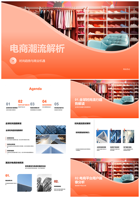 全球电商时尚趋势与用户偏好商业解析PPT模板