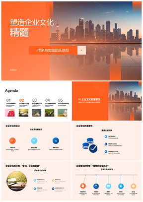 2025企业文化传承实践塑造团队信仰价值观PPT模板