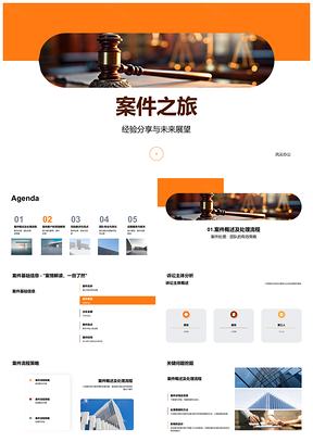 法律行业案件之旅经验分享未来展望PPT模板