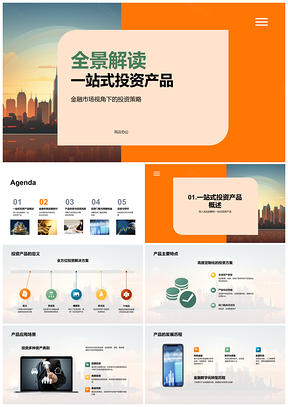 金融市场一站式投资策略组合解析PPT模板