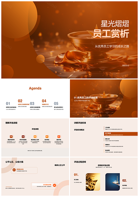 星光优秀员工公正评选流程标准业绩贡献PPT模板