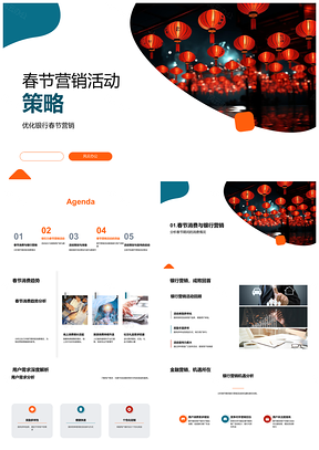 银行春节营销活动优化策略与用户需求分析PPT模板