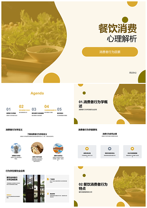 餐饮消费心理与行为要素解析PPT模板