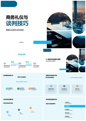 2025商务礼仪谈判技巧与信任建立准备PPT模板