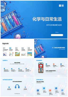 2025化学反应与生活物质结构解析PPT模板