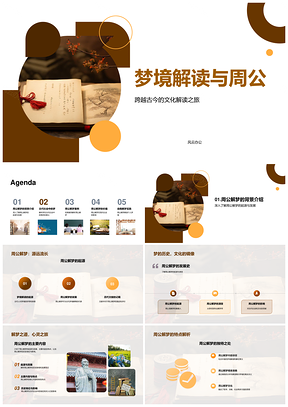 周公解梦古代文化交流案例解析PPT模板