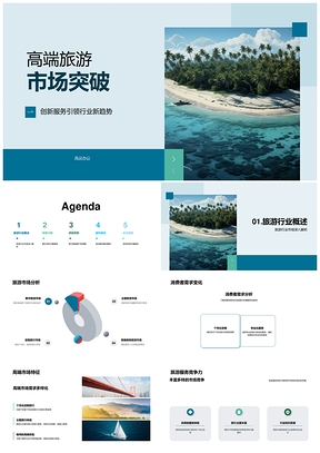 高端旅游市场创新定制主题邮轮服务突破PPT模板