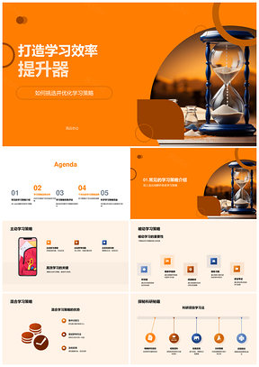 学习效率提升策略体系多维构建PPT模板