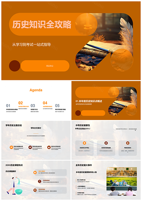 历史中考重难点复习策略古代卷轴精讲PPT模板