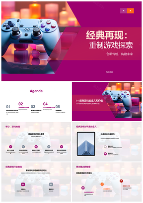 经典游戏重制研发要素与市场潜力解析PPT模板