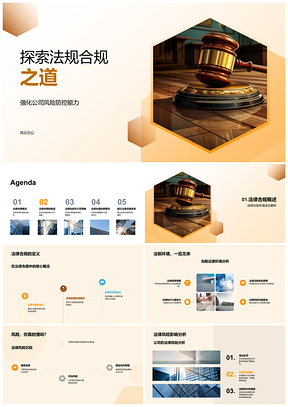 2025法律合规风险防控应对法规变动策略建设PPT模板