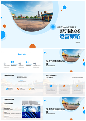 2025游乐园主管员工月度绩效与客户满意度评估PPT模板