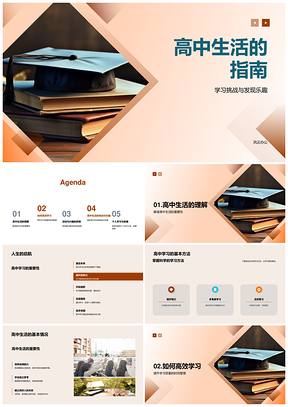 高中生高效学习指南克服挑战发现乐趣PPT模板