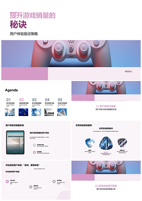 游戏销量提升用户体验营销策略开发者大会PPT模板