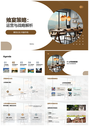 飨宴策略公司战略运营发展解析PPT模板