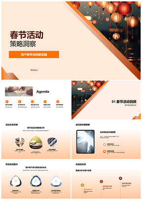 2025春节用户群体游戏创新与习俗活动策略PPT模板