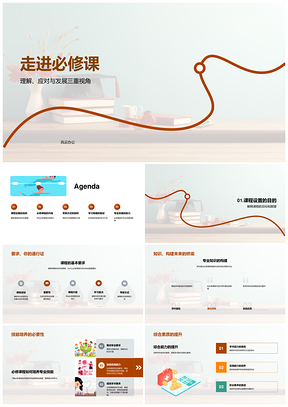 必修课程专业发展策略技能目标管理PPT模板