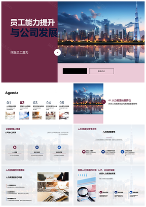 2025员工能力培训激励提升促公司增效提质发展PPT模板