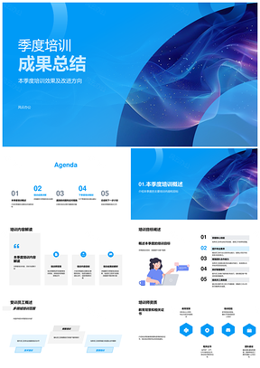 2025季度培训成果总结成效改进部门讲师满意度内容目标PPT模板