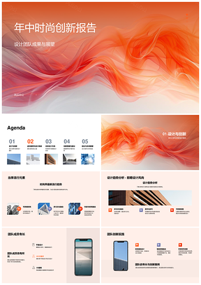 年中时尚创新趋势策略跨界环保智能设计PPT模板