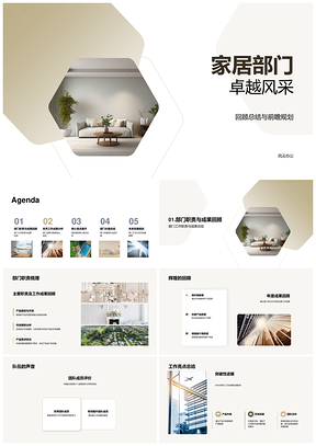 2025家居部门总结规划产品经理成果团队风采PPT模板