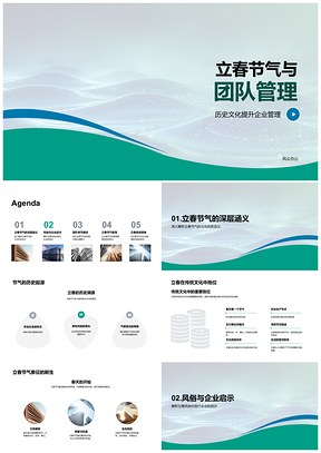 2025立春团队管理智慧与企业文化活力PPT模板