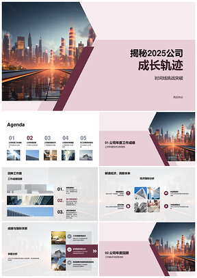 202520XX公司成长轨迹年度成绩业务拓展分析PPT模板