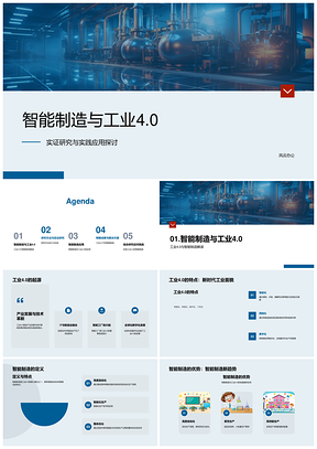 2025智能制造工业40实证研究与实践应用PPT模板
