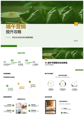 端午龙舟文化营销策略提升品牌销量PPT模板