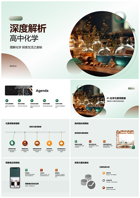 高中化学周期律有机反应能量变化解析PPT模板