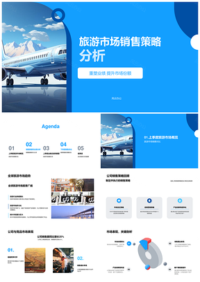 2025旅游市场销售策略业绩份额趋势竞争目标分析PPT模板