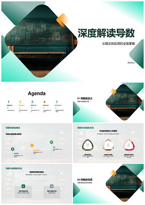 2025高中导数教学定义性质计算应用详解PPT模板