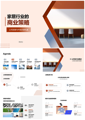 家居行业商业策略发展共享市场融资合作现代办公PPT模板