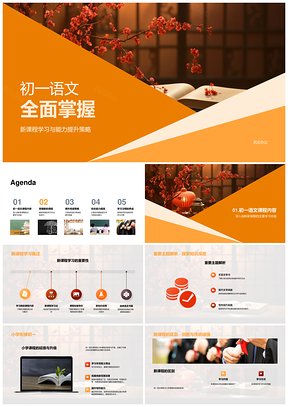 初一语文新课能力提升技巧高效阅读经典综合培养PPT模板