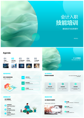 会计入职培训系统操作流程管理基础PPT模板