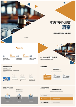 2025法务绩效合同合规风控诉讼年度洞察PPT模板