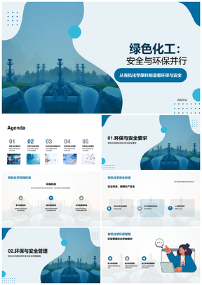 有机化工厂安全环保管理措施与案例PPT模板