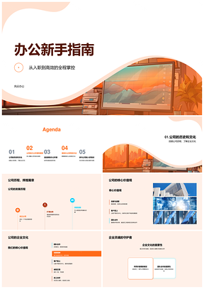 2025办公新手高效适应文化环境规程指南PPT模板