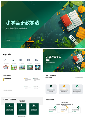 小学三年级音乐兴趣认知教学策略故事法PPT模板