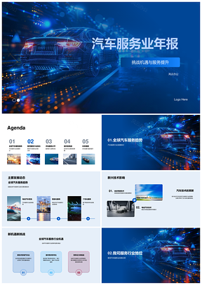 2025全球汽车服务业挑战机遇与技术驱动发展PPT模板